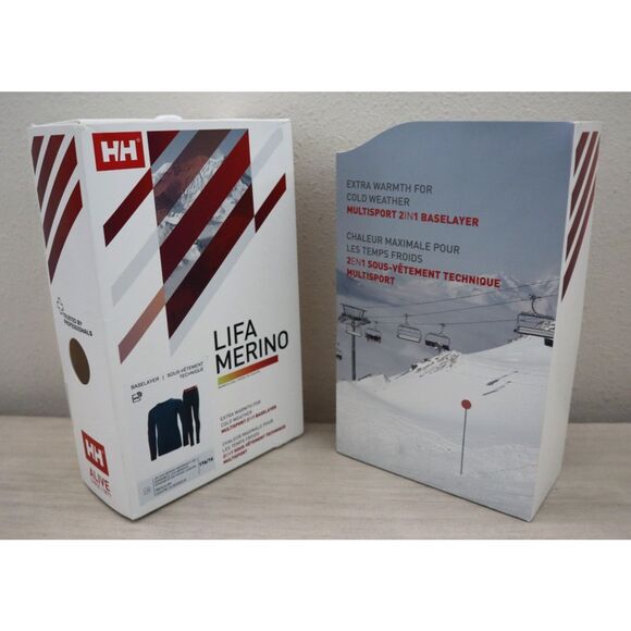 Helly Hansen 49403-589 Junior Sz 16 Blue LIFA Merino Active Base Layer Set - Picture 7 of 12